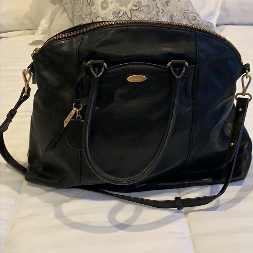 Tahari black leather Bag